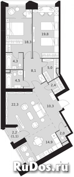 Продам 3 комнатную квартиру 113 м2 фотка