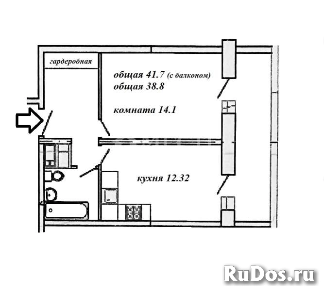 Продам 1 комнатную квартиру 38.8 м2 изображение 7