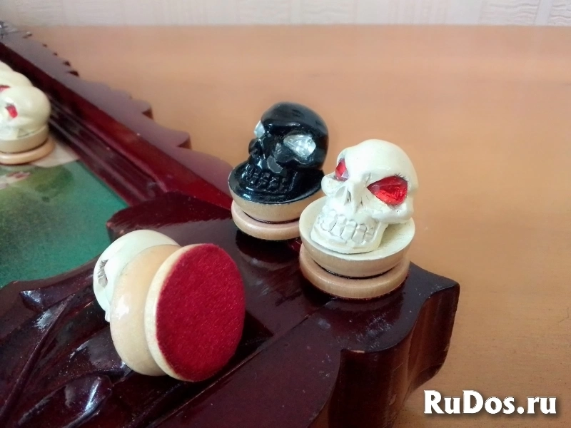 Нарды ручной работы из натурального дерева. изображение 8