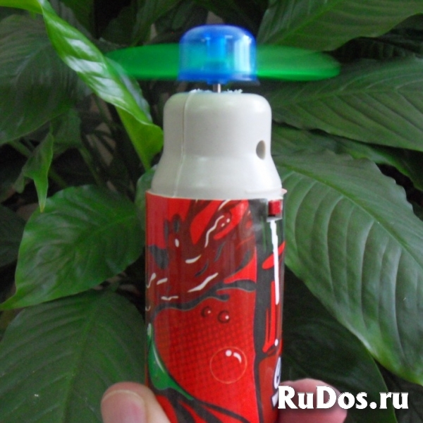 Мини вентилятор карманный на батарейках Газировка фото