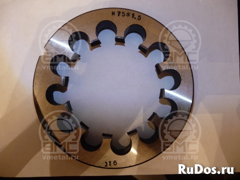 Резьбонарезной инструмент плашка 75 шаг 1,5 фото
