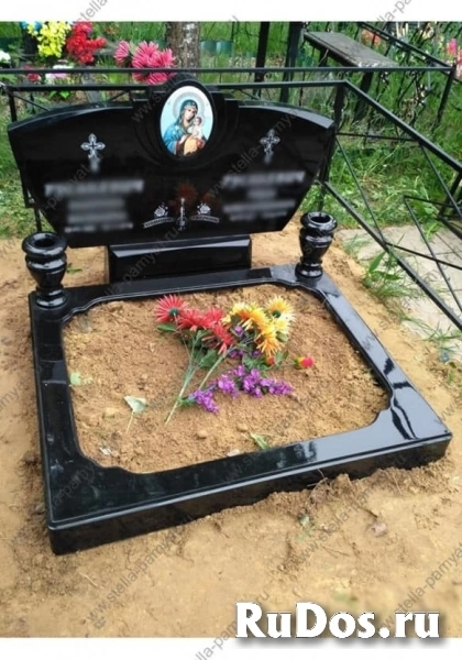 Памятники из гранита и мрамора, кресты, ограды изображение 4