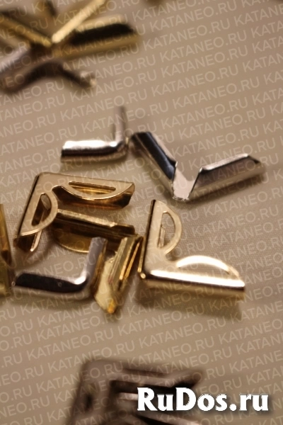 Уголок для папки. Пружина для ключницы. Уголки для паспортных обложек. Ключница металлическая. Кнопки галантерейные. изображение 8