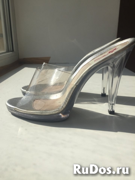 Босоножки сабо echo hollywood 39 размер силикон прозрачные платфо изображение 5