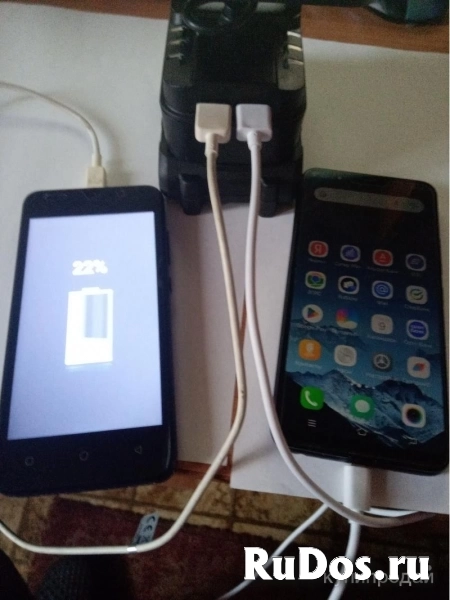 Фонарь светодиодный, мощный, с раздачей через 2 USB изображение 4