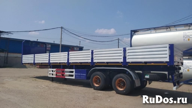 Полуприцеп с бортовой платформой AMUR LYR9500JSR 2-оси, г/п 50т. изображение 5