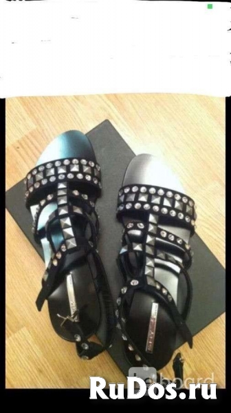 Сандалии новые shy италия 39 размер черные кожа замша стразы свар изображение 10
