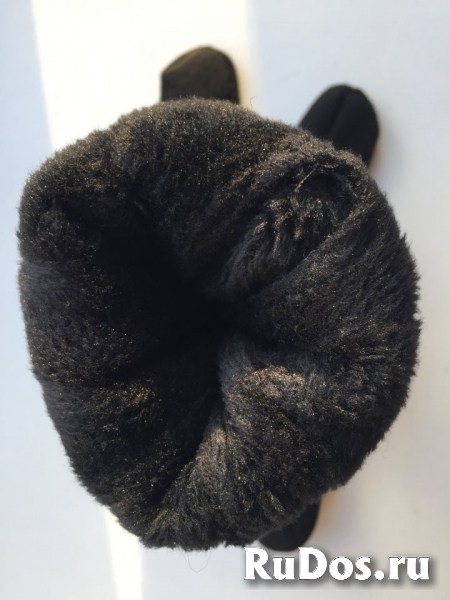 Перчатки новые 44 46 черные теплые верх съемный вязаные аксессуар изображение 7