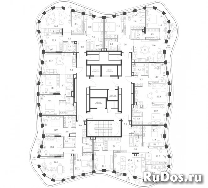 Продам 2 комнатную квартиру 64.3 м2 фотка
