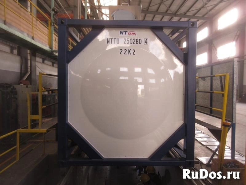 Танк-контейнер тип Т11 объём 25м3 для перевозки щелочных элементов, новый. фотка