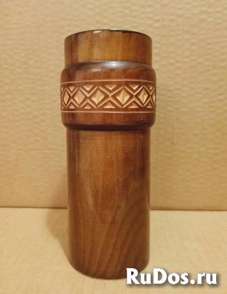 Ваза деревянная из СССР, резьба, редкая фото