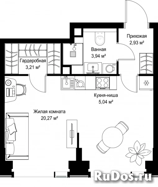 Продам 1 комнатную квартиру 35.39 м2 фотка