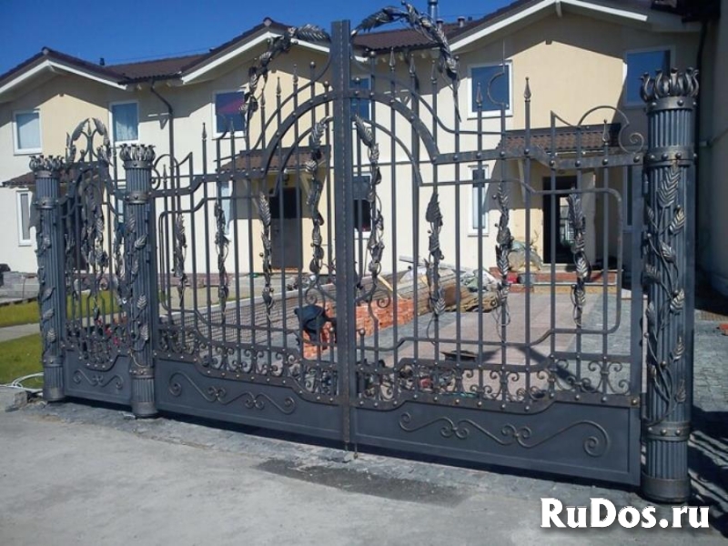 Кованые стулья, столы, ворота, скамейки, мангалы изображение 5