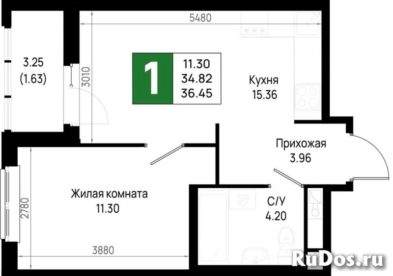 Продам 1 комнатную квартиру 36 м2 фото