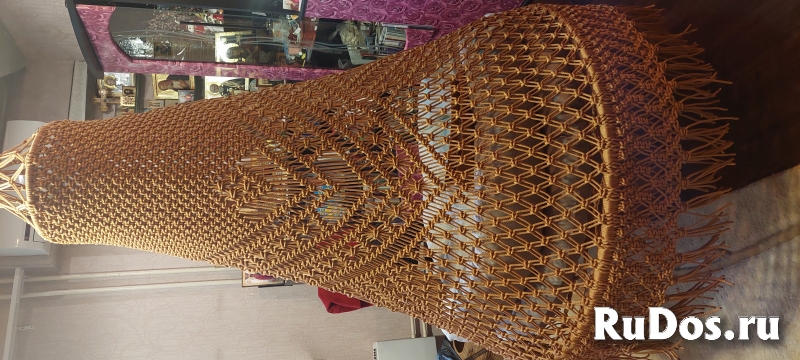 Плетёное кресло шатёр изображение 6