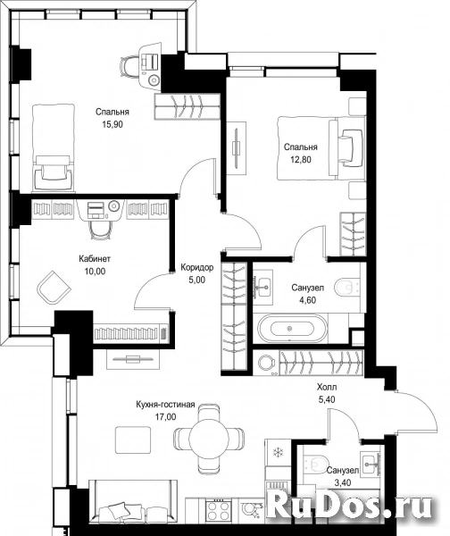 Продам 3 комнатную квартиру 74.1 м2 фотка