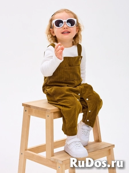 Вельветовый детский комбинезон изображение 3