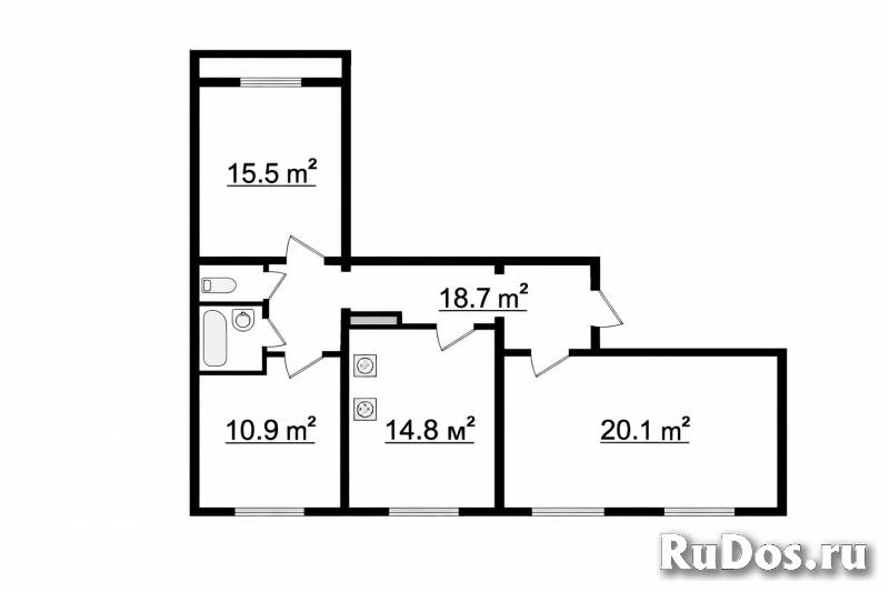 Продам 3 комнатную квартиру 78.5 м2 изображение 3