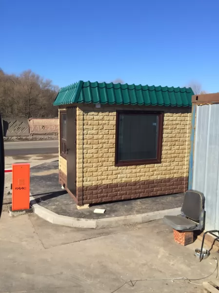 Пост охраны 2,0х2,0х2,5м, новый, утепленный, сайдинг изображение 7