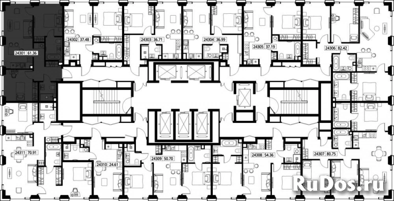Продам 2 комнатную квартиру 61.36 м2 изображение 3