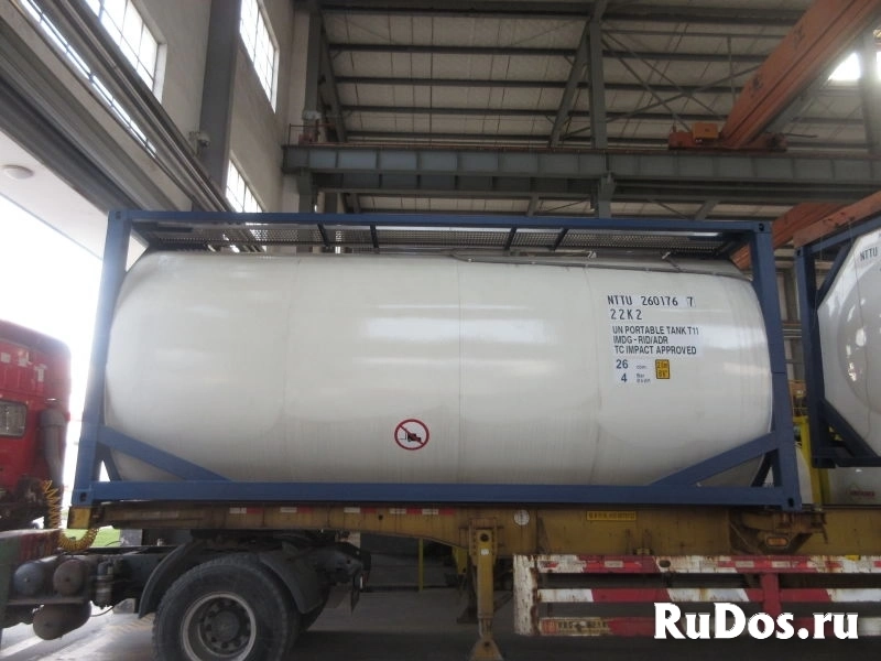 Танк-контейнер 26м3 тип Т11 с термоизоляцией и подогревом, для перевозки наливных грузов, новый. изображение 3
