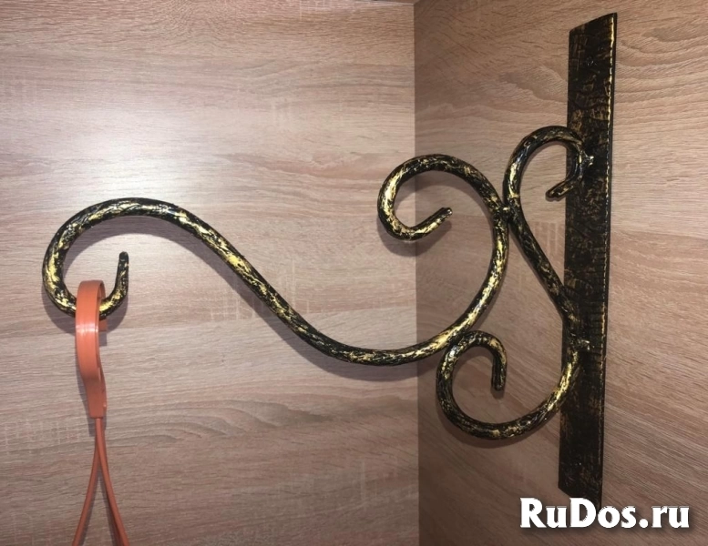 Кованый кронштейн для кашпо цена за два фото