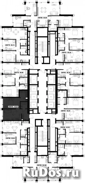 Продам 1 комнатную квартиру 45.3 м2 изображение 3