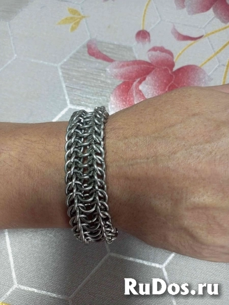 Браслеты и цепи кольчужного плетения изображение 12