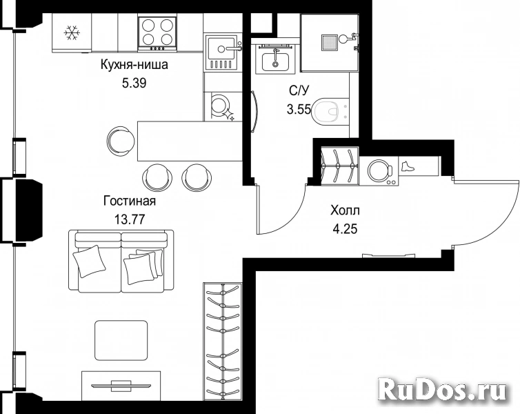Продам 1 комнатную квартиру 26.96 м2 фотка