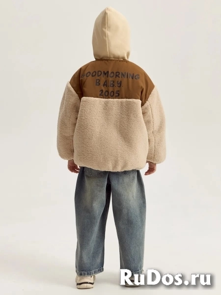 Плюшевая куртка с капюшоном детская изображение 4