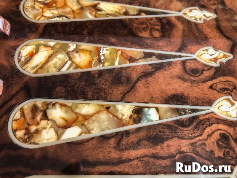 Нарды янтарные охотничьи изображение 6