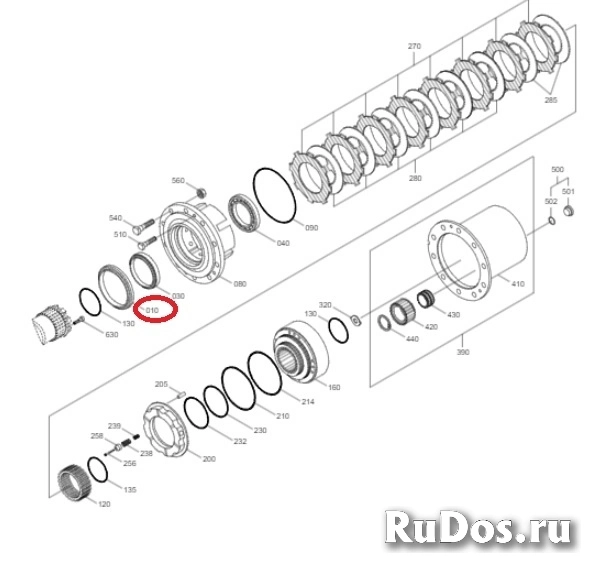 Уплотнение ступицы Hyundai R220LC-9S (ZGAQ-02912) фотка
