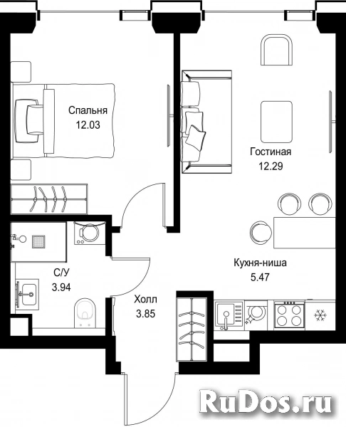 Продам 1 комнатную квартиру 37.58 м2 фотка