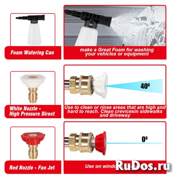 Мойка - автомойка 21V 150 бар (новая в упаковке) изображение 4