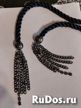 Платье -туника LIU JO , цвет тёмно - синий , размер 44-46 , с поясом .Воротник хомут. фотка