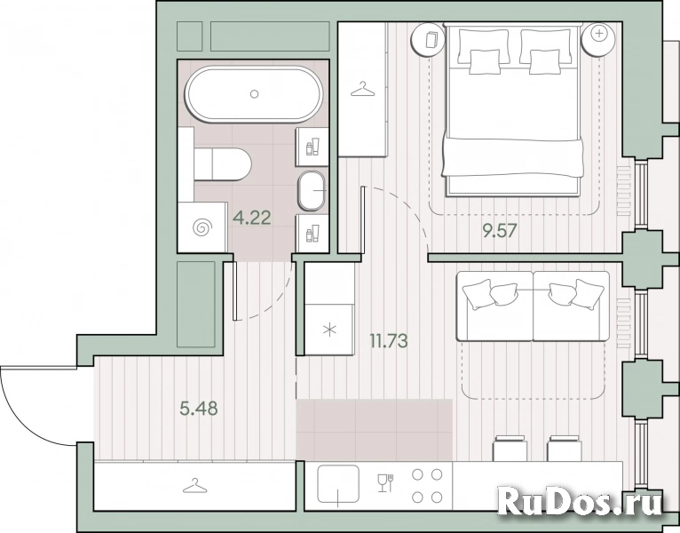 Продам 1 комнатную квартиру 31 м2 фотка