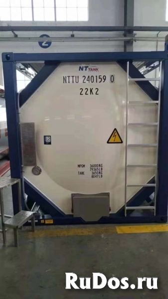 Танк-контейнер тип Т11 объём 24м3 для перевозки жидких пищевых продуктов, новый. изображение 3