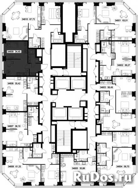 Продам 1 комнатную квартиру 34.45 м2 изображение 3