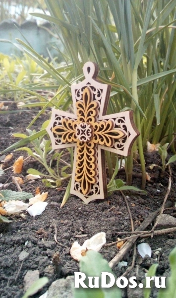 Крест декоративный на присоске изображение 4