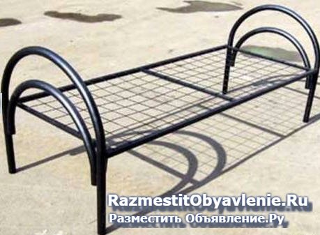 Металлические кровати с дсп спинками для больниц. изображение 6