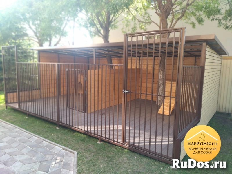 Уличный вольер для собак изображение 6
