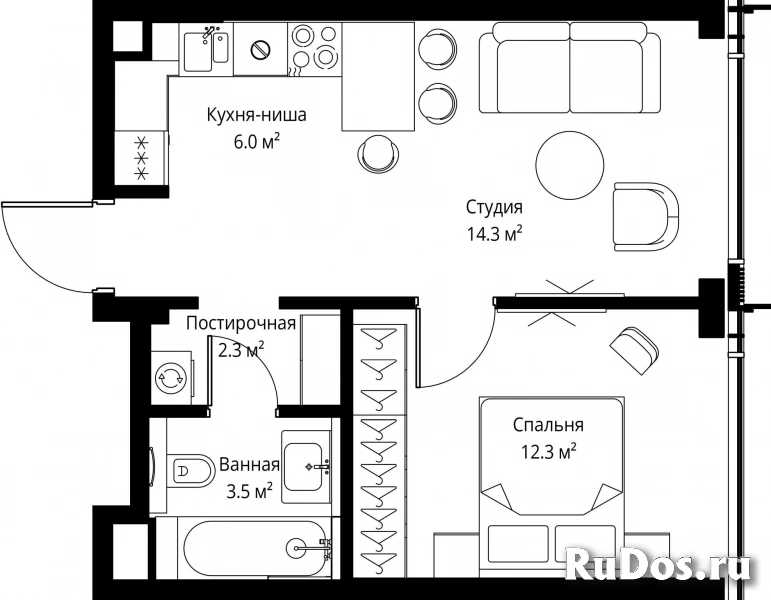 Продам 1 комнатную квартиру 38.4 м2 фотка