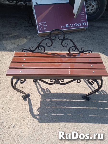 Скамейка садовая (парковая) кованая СкФ изображение 9