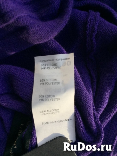 Топ майка новый versace италия 42 44 46 s m размер фиолетовый сир изображение 5