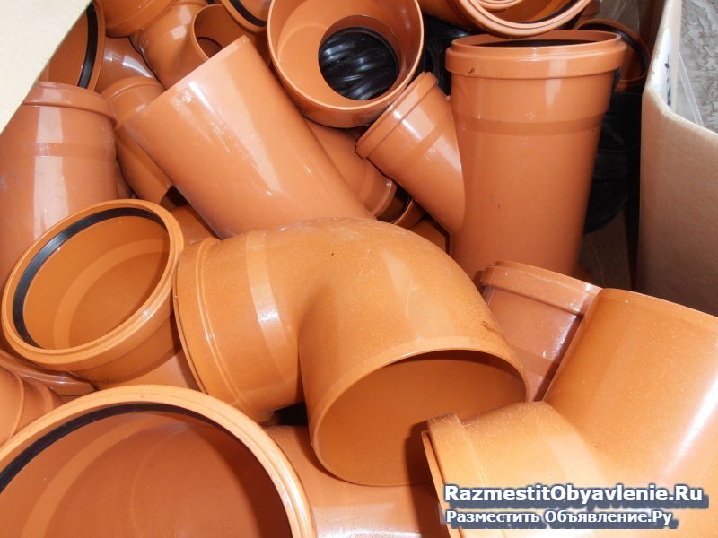ПВХ трубы для наружной и внутренней канализации фотка