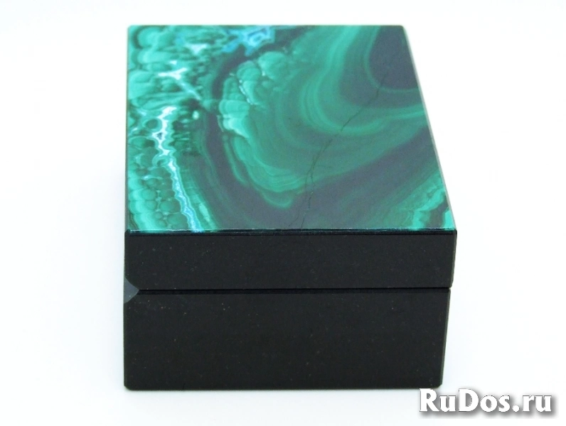 Малахит с Хризоколлой - Коллекционная Шкатулка изображение 6
