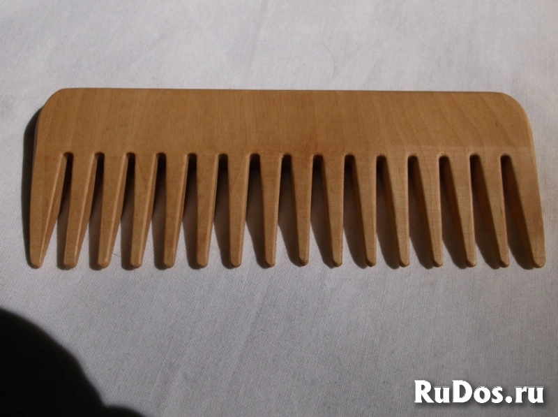 Расчёска из натурального дерева, берёза фото