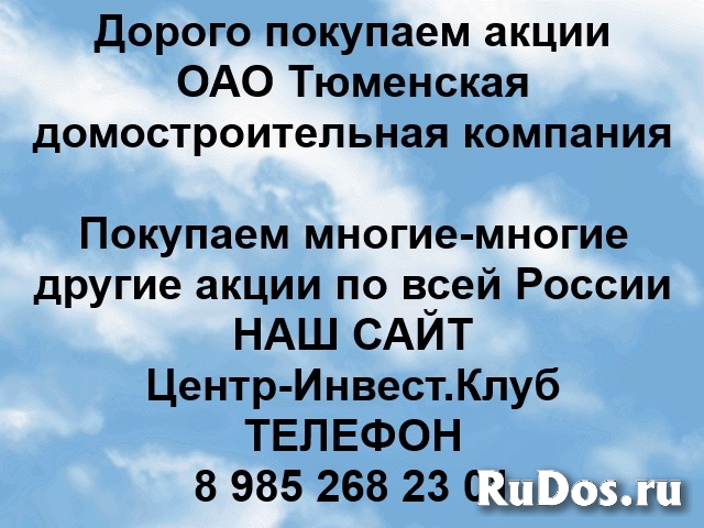 Покупаем акции ОАО Тюменская домостроительная компания фото