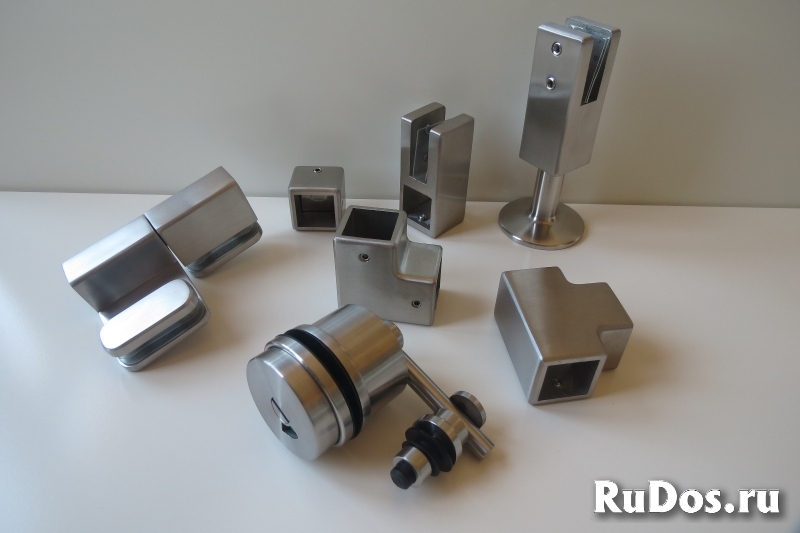 Нержавеющая фурнитура для сантехкабин из стекла изображение 6