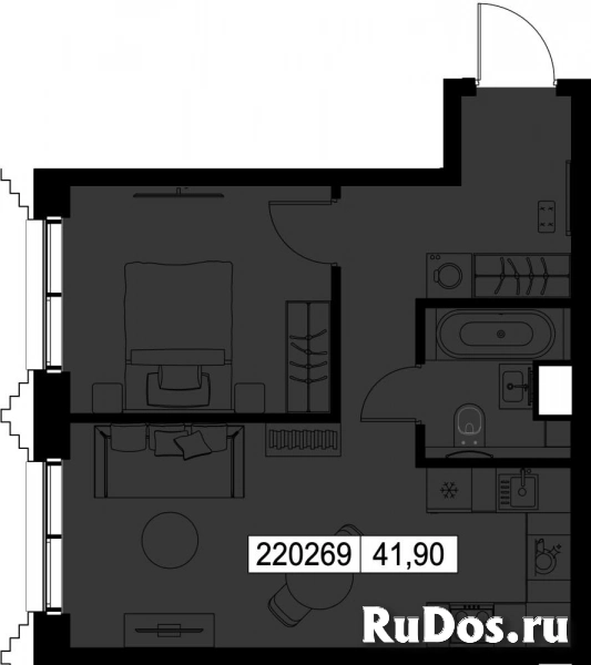 Продам 1 комнатную квартиру 41.9 м2 изображение 3